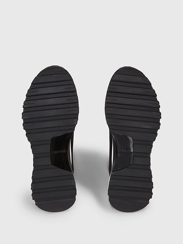ck black high top sock-sneakers für damen - calvin klein