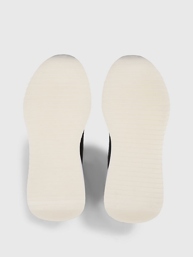 ck black buty na koturnie ze sztucznej skóry dla kobiety - calvin klein