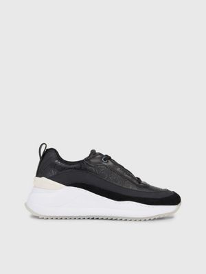 Kunstleren sleehak sneakers Calvin Klein HW0HW01663BEH