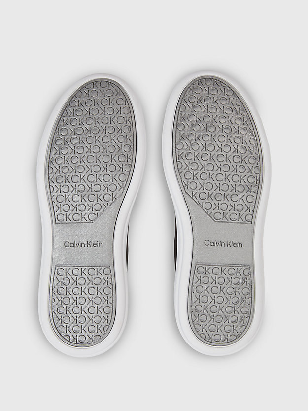 ck black leather trainers for women calvin klein