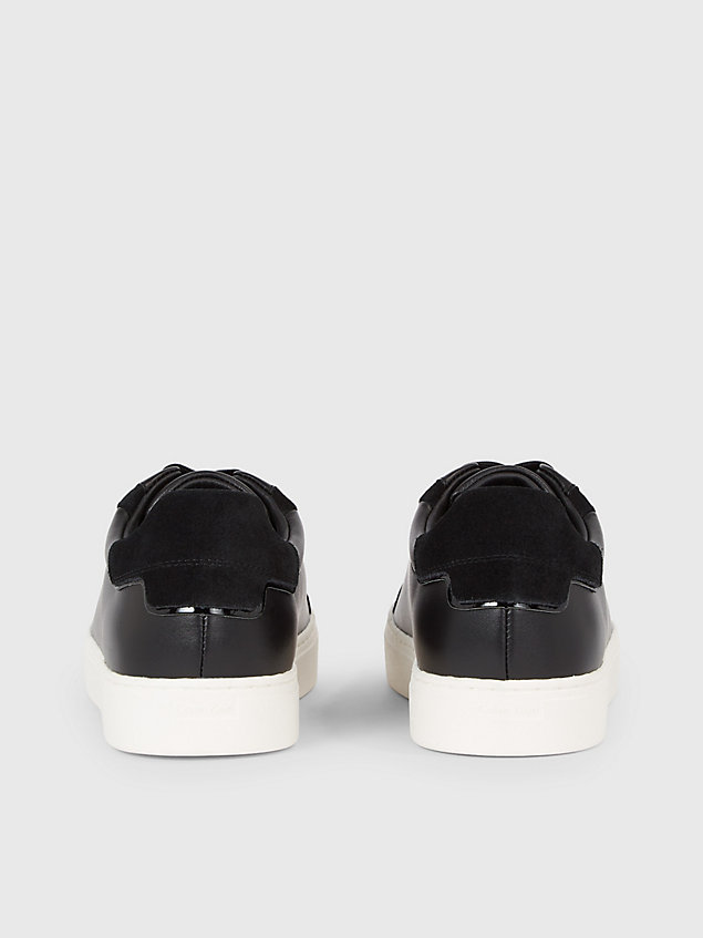 black leder-sneakers für damen - calvin klein