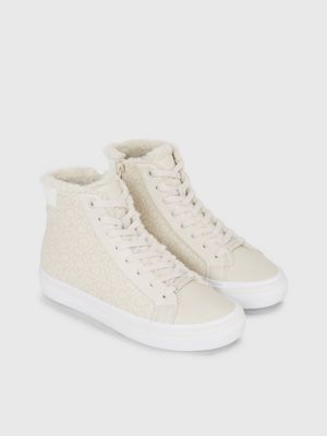 Faux Leather High Top Trainers Calvin Klein HW0HW016750LD