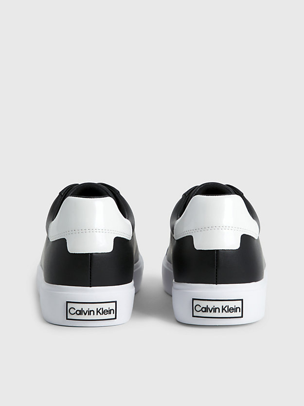 sneaker in pelle black/white da donna calvin klein