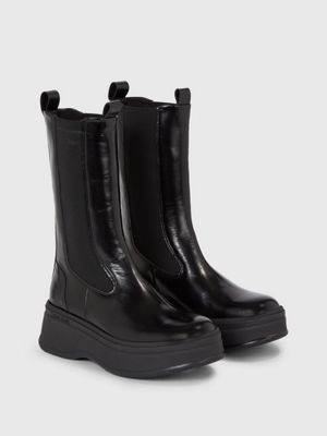 Platform chelsea best sale boots womens