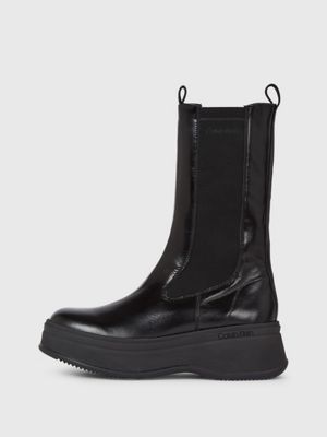 Calvin klein devlin hot sale box leather boots