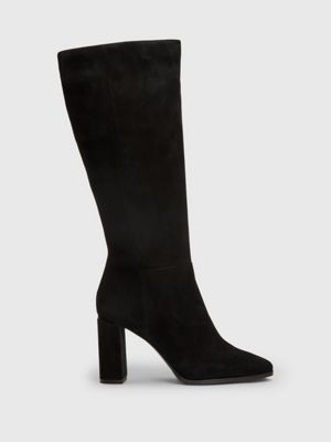 Calvin klein brandy store suede & leather stiletto