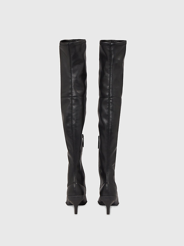 black stiletto over-the-knee boots for women calvin klein