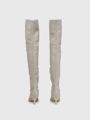 Calvin klein over hot sale the knee leather boots