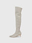 medium taupe stiletto over-the-knee boots for women calvin klein
