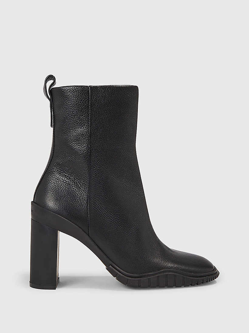 Leather Heeled Ankle Boots Calvin Klein® | HW0HW01694BEH