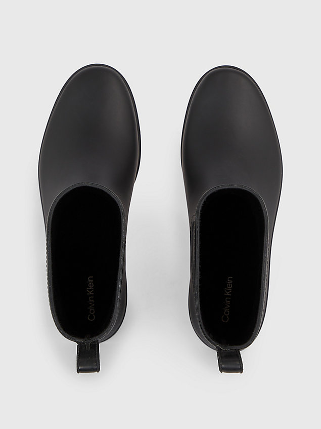 botas de lluvia con logo black de mujer calvin klein