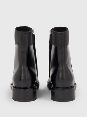 Calvin klein patent 2024 leather ankle boots