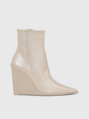 stivaletti con zeppa in pelle  da donne calvin klein