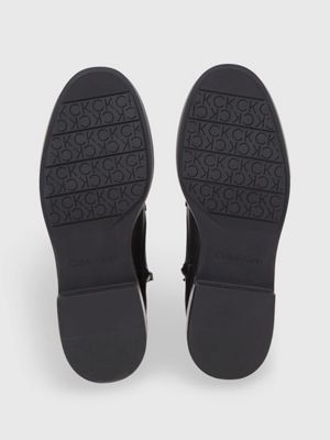black leather boots for women calvin klein