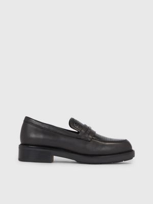 Calvin klein clearance black flat shoes