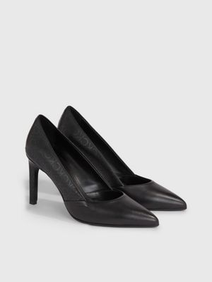 Black calvin shop klein pumps