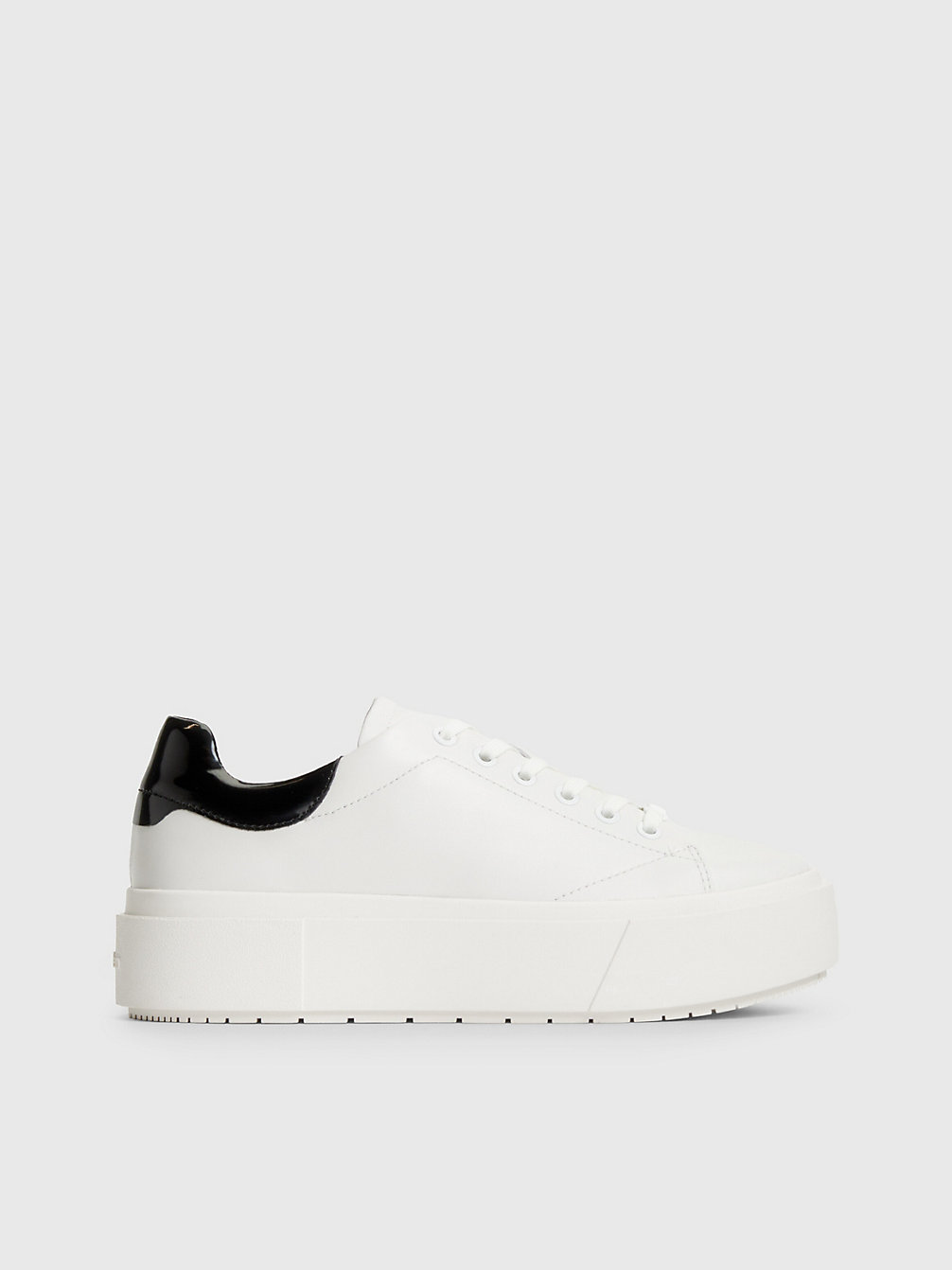 WHITE/BLACK > Plateau-Sneakers Aus Leder > undefined Damen - Calvin Klein