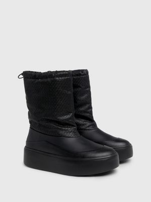 All black deals snow boots