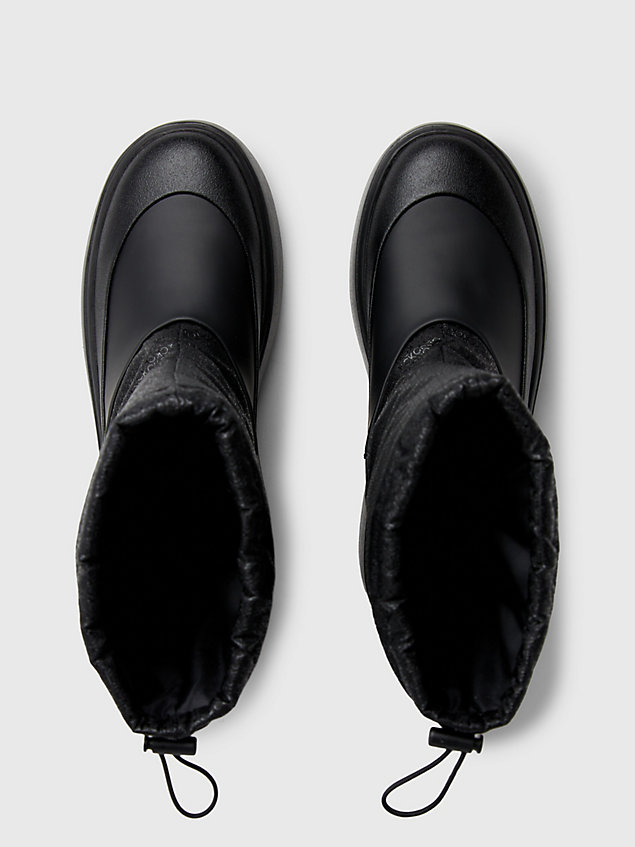 black laarzen met plateauzool voor dames - calvin klein