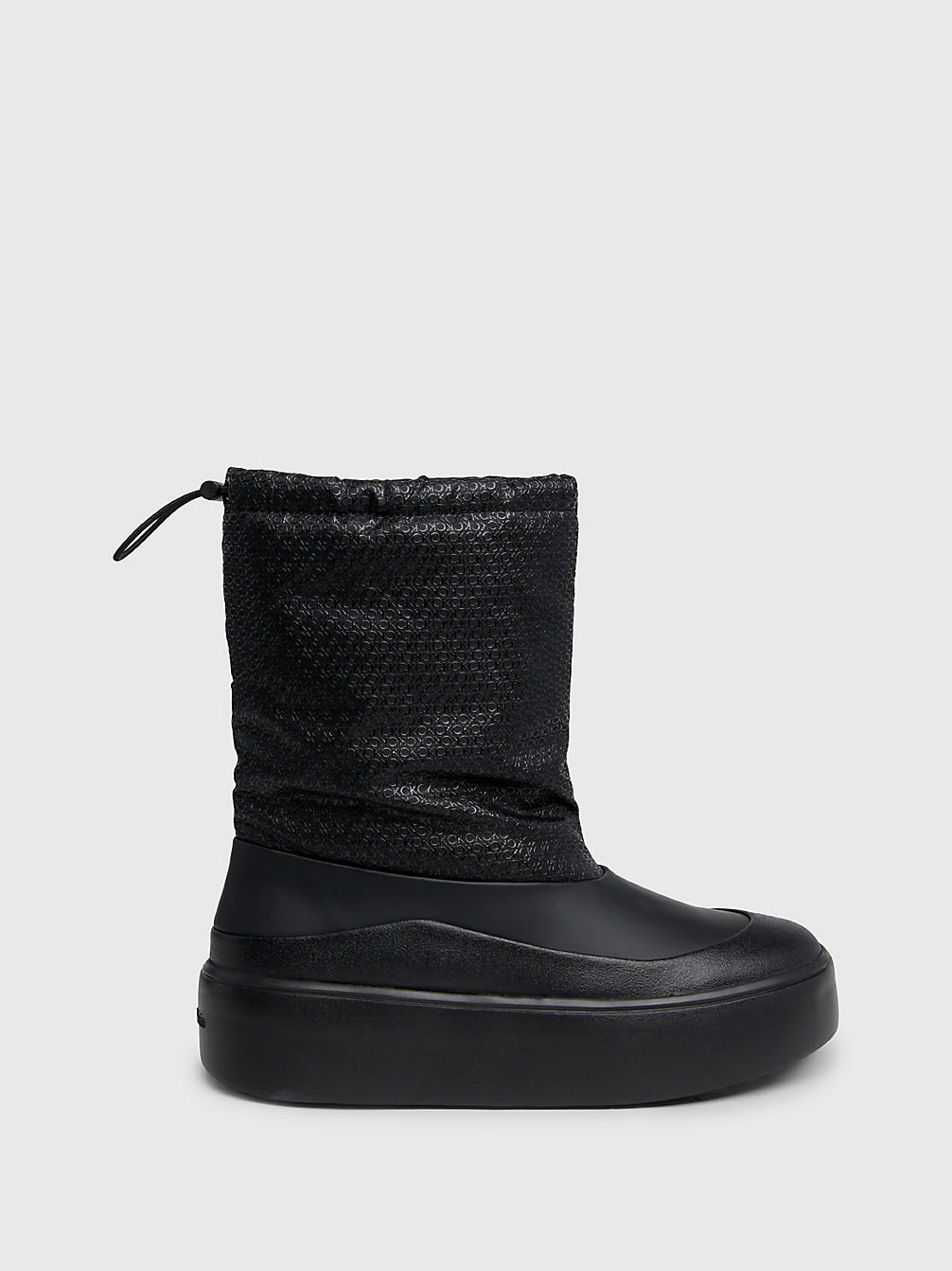 BLACK/ WHITE Platform Snow Boots undefined women Calvin Klein