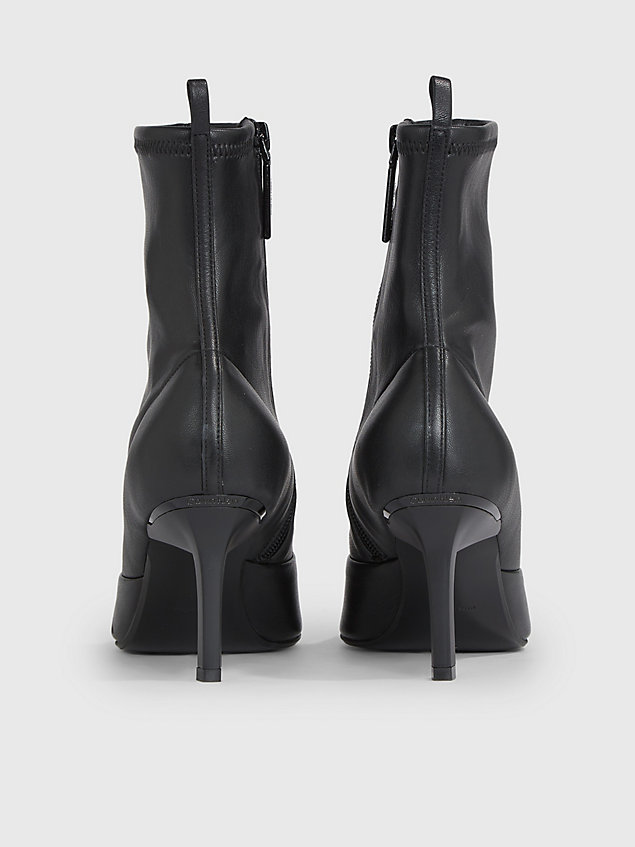 black stiletto ankle boots for women calvin klein