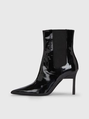 Patent Leather Stiletto Chelsea Boots Calvin Klein® | HW0HW01809BEH