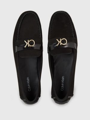 Calvin klein 2025 black suede loafers