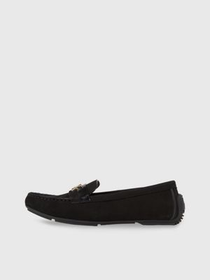 Calvin klein black outlet suede loafers