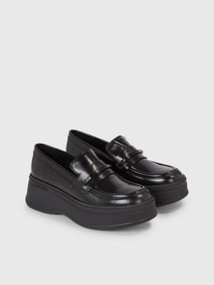 Leather platform on sale