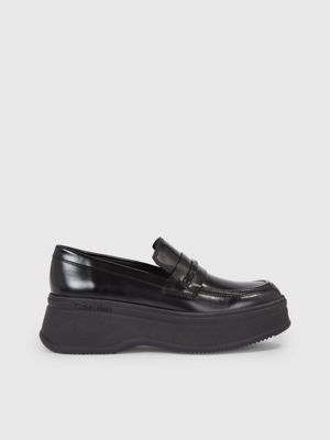 Leren plateau mocassins Calvin Klein HW0HW01817BEH