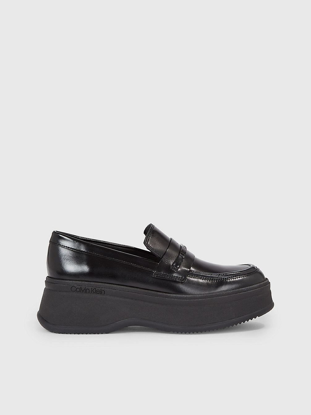 CK BLACK Plateau-Loafers Aus Leder undefined Damen Calvin Klein