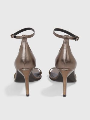 Calvin klein brandy suede & leather stiletto on sale