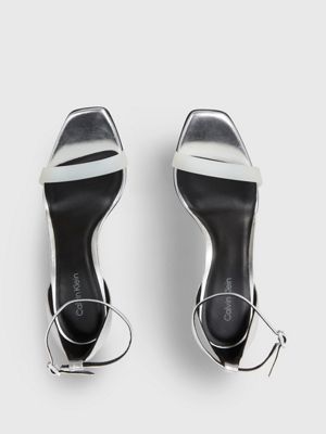 Calvin klein silver deals heels