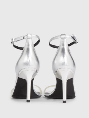 Calvin klein silver outlet heels