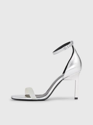 Calvin klein hot sale silver heels