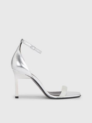 Calvin klein on sale silver sandals