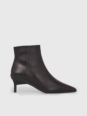 Calvin klein shop leather ankle boots