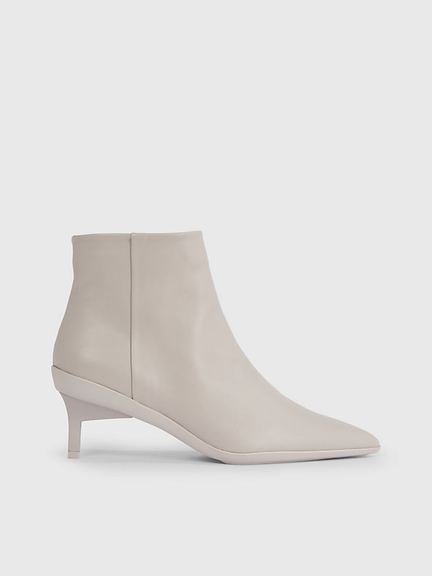 morning haze leather ankle boots for women calvin klein