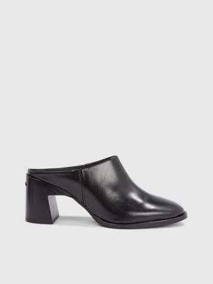 Mules talons en cuir Calvin Klein HW0HW01844BEH