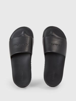 Calvin klein deals sliders womens black