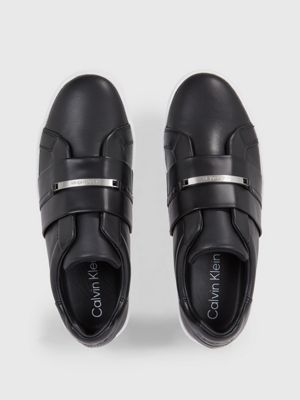 Calvin klein outlet black leather shoes