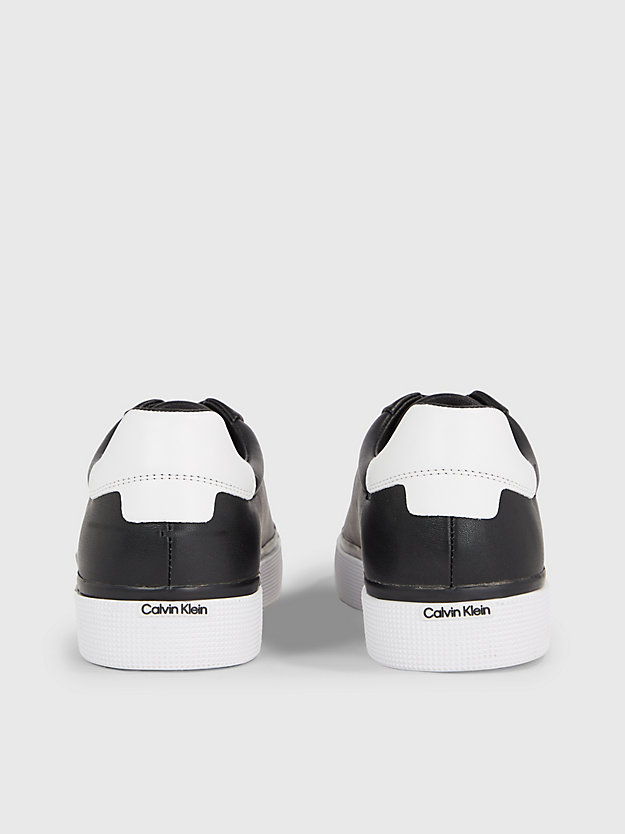 sneaker in pelle black/white da donne calvin klein