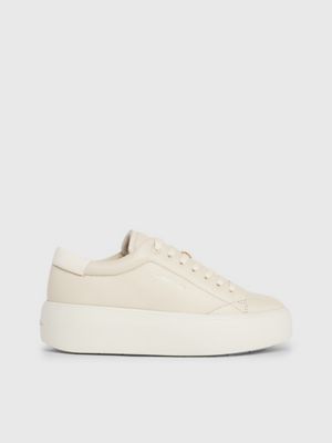 Leather Platform Trainers Calvin Klein HW0HW018920F8