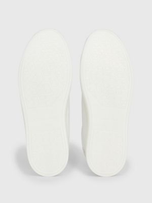 white leather trainers for women calvin klein