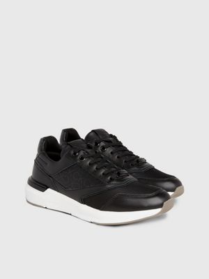 calvin klein black trainers womens