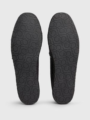 black logo jacquard espadrilles for women calvin klein