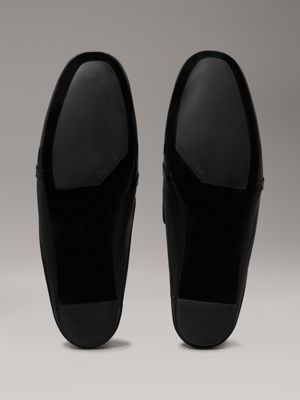 ck black leather mules for women calvin klein