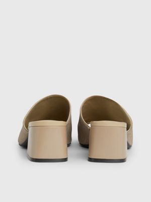 Sandalen mit Absatz und Logo-Jacquardmuster Calvin Klein 
