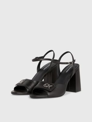 Leather Heeled Sandals Calvin Klein HW0HW01937BEH