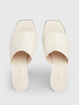 Calvin klein on sale white mules